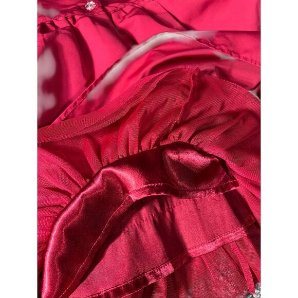 Baby Gap Elegant Red Dress Size 12-18 Months Holiday Party Christmas Simple - Picture 4 of 10